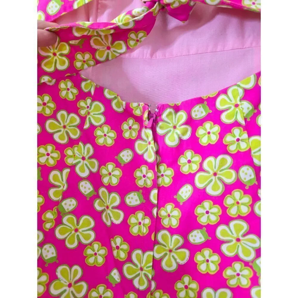 VTG Lilly pulitzer Sleeveless Floral Mini Dress 4 - Picture 6 of 7